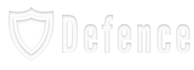 Defence white logo